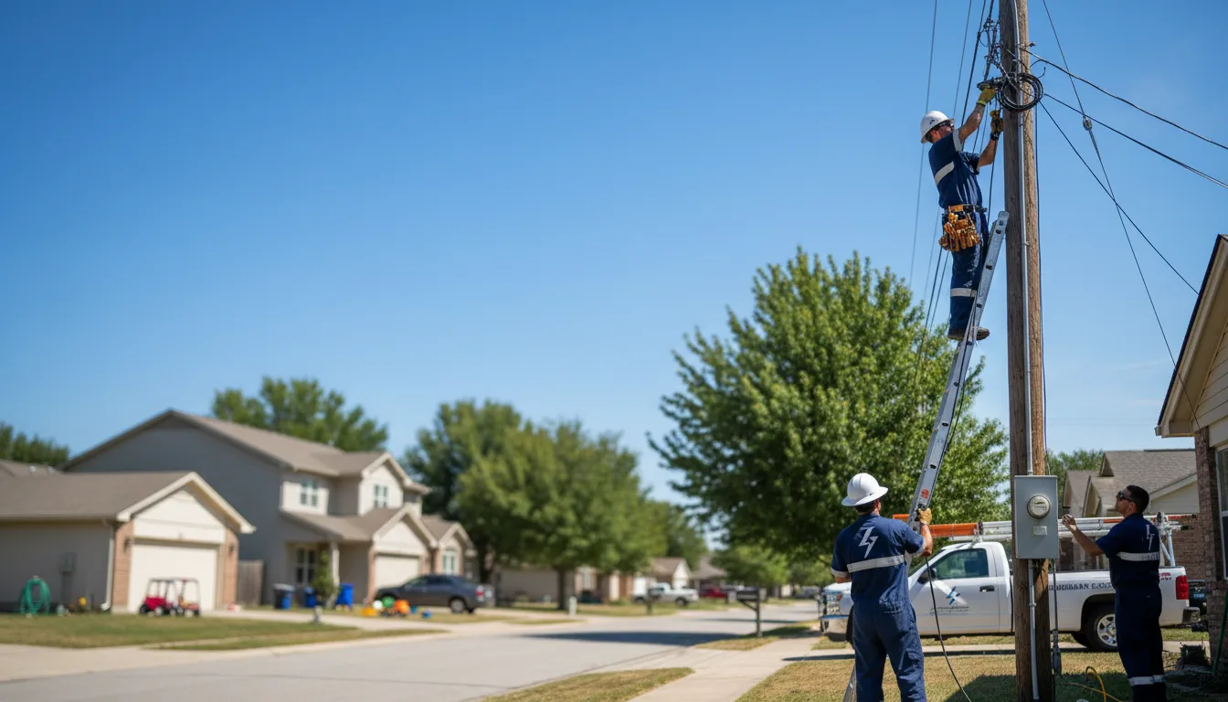 Residential electrician providing installation services in Macy, NE